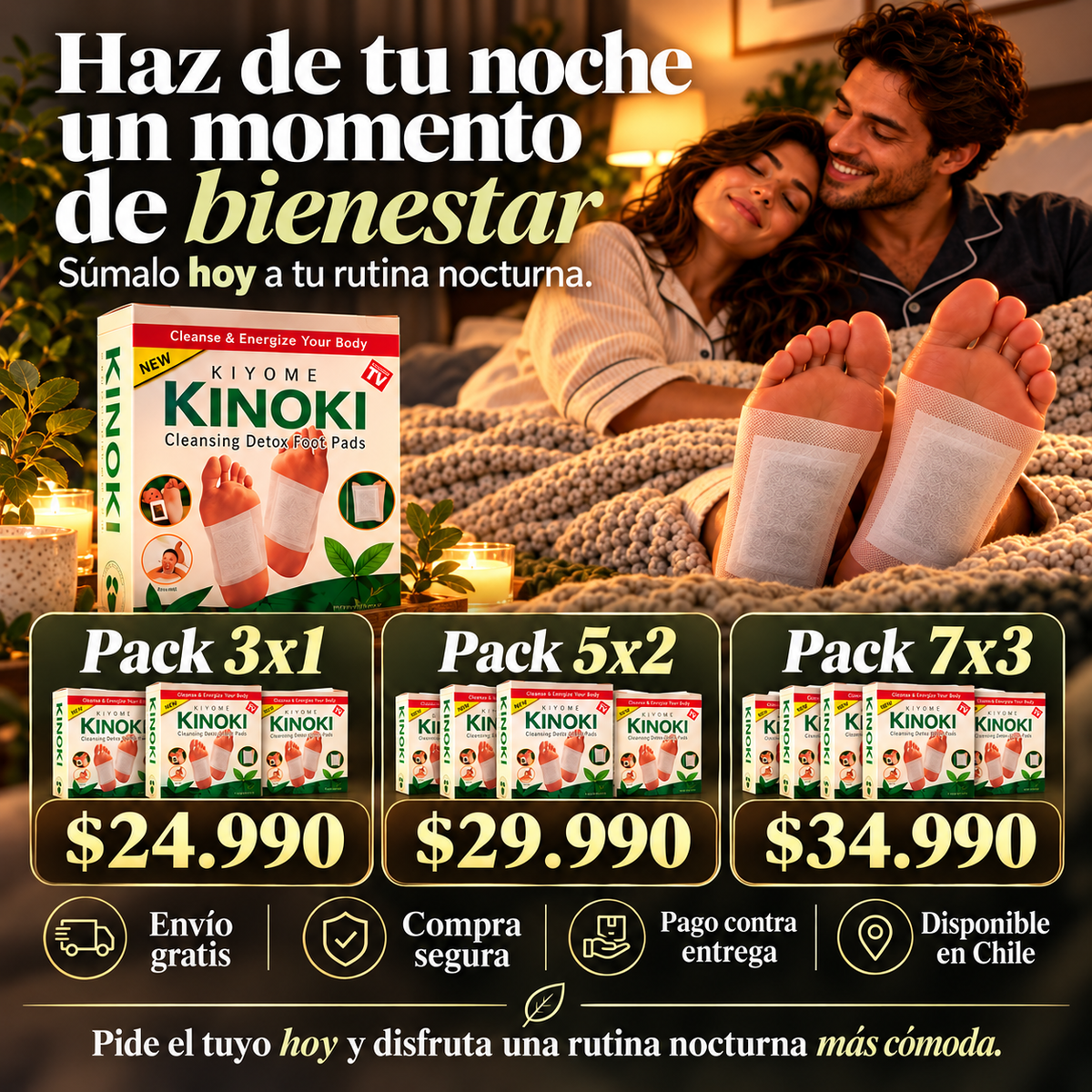 KINOKI RESET - Parches Detox Nocturnos para Pies