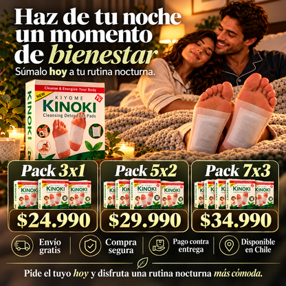 KINOKI RESET - Parches Detox Nocturnos para Pies
